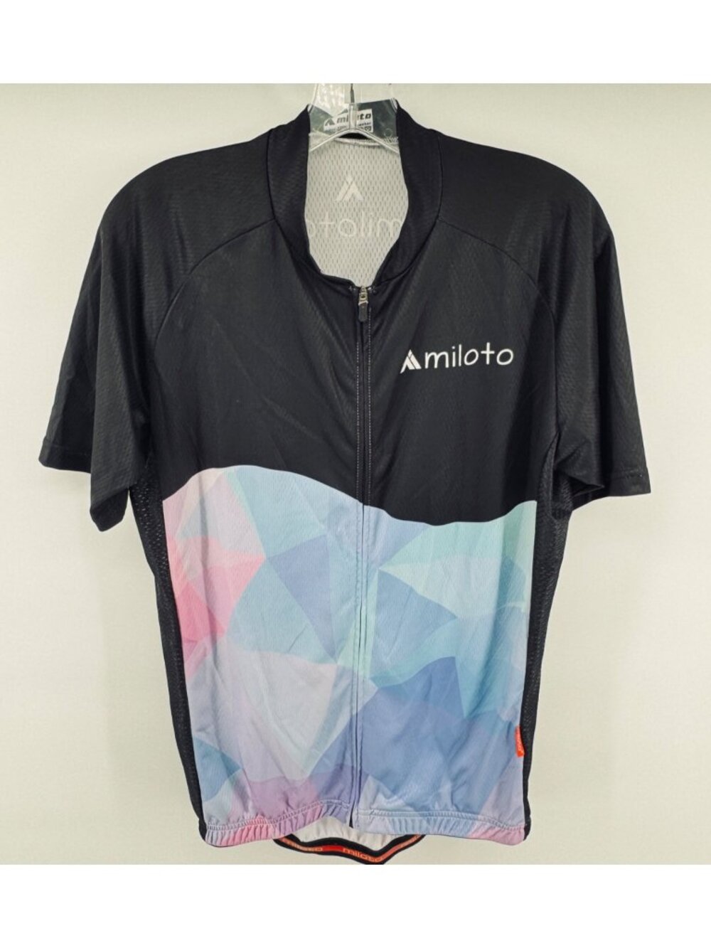 Miloto Cycling Jersey Black Blue Pink XXL Pro Outdoor Sports Short Sleeve NEW